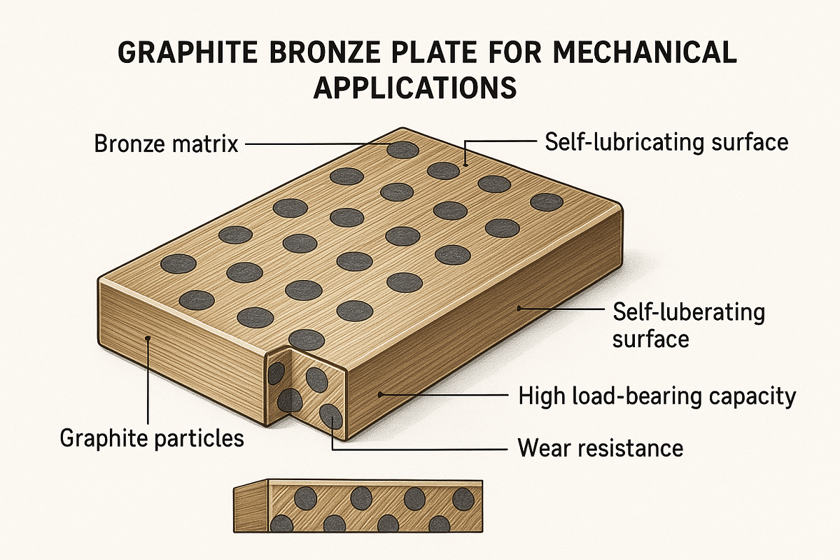 Cos'è una piastra di bronzo grafite e come viene prodotta?